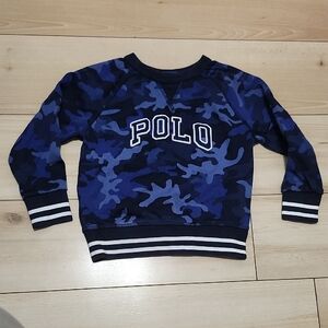 Polo by Ralph Lauren Blue Camouflage Kids Sweater